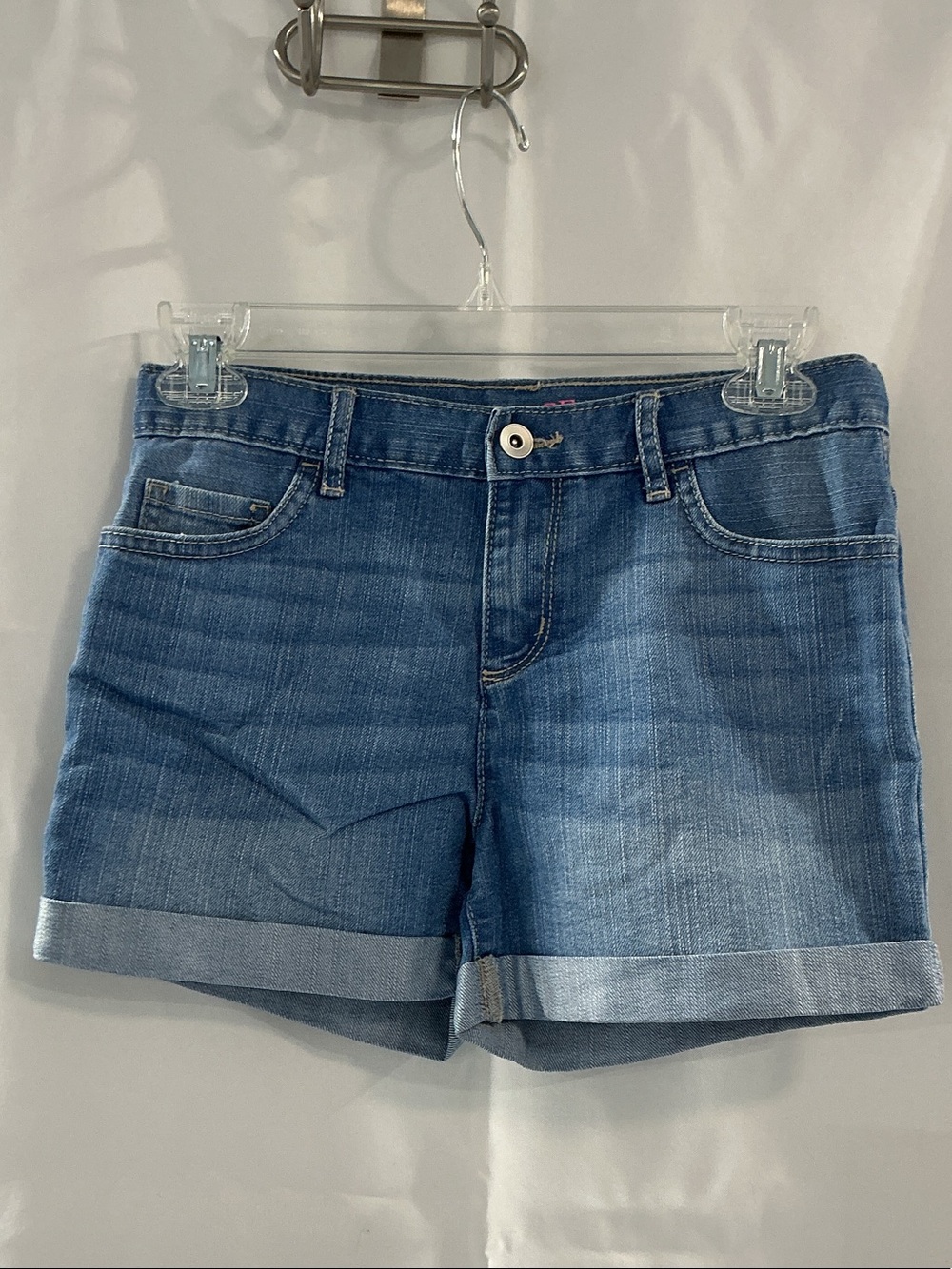 Place Medium Blue Rolled Cuff Denim Shorts